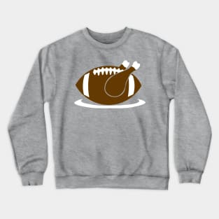 Football Season Thanksgiving Fall Funny Turkey Crewneck Sweatshirt